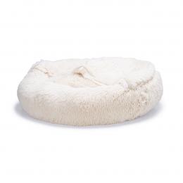 Beeztees Yala Hundebett Beige Plüsch Ø 70 cm