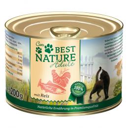 Best Nature Cat Adult 6 x 200 g - Lachs, Huhn & Reis