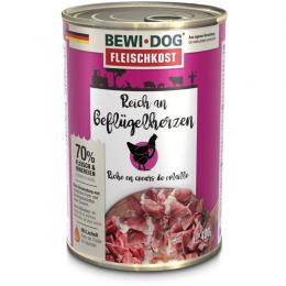 BEWI DOG fleischkost reich an Gefl�gelherzen - 400 g (3,93 € pro 1 kg)