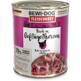 BEWI DOG fleischkost reich an Gefl�gelherzen - 800 g (3,24 € pro 1 kg)