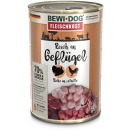 BEWI DOG fleischkost reich an Geflgel - 400 g (3,42 € pro 1 kg)