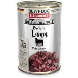 BEWI DOG fleischkost reich an Lamm - 400 g (3,42 € pro 1 kg)