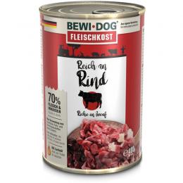 BEWI DOG fleischkost reich an Rind - 400 g (3,42 € pro 1 kg)