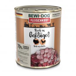 Bewi Dog Hunde-Fleischkost Reich an Geflügel 6x800g