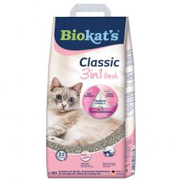 Biokat´s Classic 3in1 Fresh Katzenstreu Babypuder - Sparpaket: 2 x 10 l