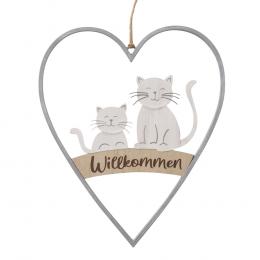 Boltze Willkommen-Schild Milou - grau