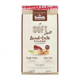bosch Soft Land-Ente & Kartoffel - 12,5 kg + 1,5 kg gratis!