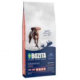Bozita Grain Free Lachs & Rind für Große Hunde - Sparpaket: 2 x 12 kg