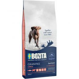 Bozita Grain Free Salmon & Beef Large Sparpaket 2 x 12 kg (5,21 € pro 1 kg)