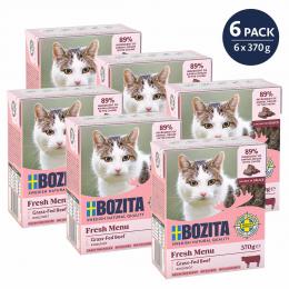 Bozita Häppchen in Sauce mit Rind 6x370 g