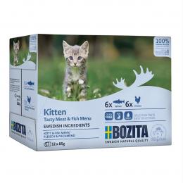 Bozita Häppchen in Soße Multibox Fisch&Fleisch Kitten 12x85g