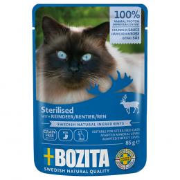 Angebot für Bozita Häppchen in Soße Sterilised 12 x 85 g - Rentier - Kategorie Katze / Katzenfutter nass / Bozita / Pouch.  Lieferzeit: 1-2 Tage -  jetzt kaufen.
