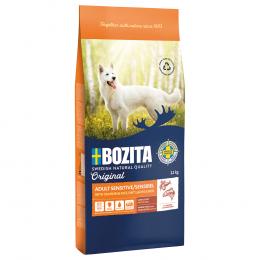 Bozita Original Adult Sensitive Haut & Fell mit Lachs & Reis - Weizenfrei - 12 kg