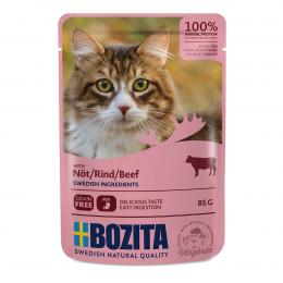 Bozita Pouch Häppchen in Soße mit Rind 12x85g