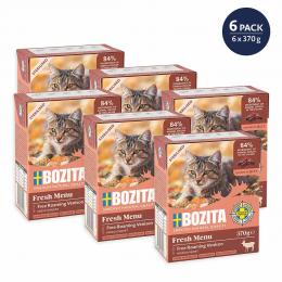 Bozita Tetra Häppchen in Gelee Sterilised mit Hirsch 6x370 g