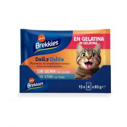 Brekkies Daily Delice 4 x 85 g - Lachs & Thunfisch
