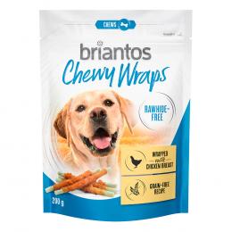 Briantos Chewy Wraps ohne Rohhaut für Hunde - Huhn 2 x 200 g