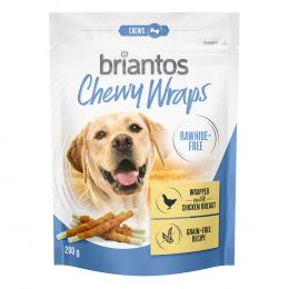 Briantos Chewy Wraps ohne Rohhaut für Hunde - Mixed Pack Ente + Huhn (2 x 200 g)