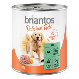 Angebot für Briantos Delicious Paté 24 x 800 g zum Sonderpreis! - Lamm und Karotten - Kategorie Hund / Hundefutter nass / Briantos / Promos.  Lieferzeit: 1-2 Tage -  jetzt kaufen.