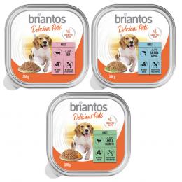 Briantos Delicious Paté 27 x 300 g zum Sonderpreis! -  Mix: Fisch, Lamm & Rind