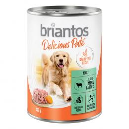 Angebot für Briantos Delicious Paté Einzeldose 1 x 400 g - Lamm und Karotten - Kategorie Hundefutter & Zubehör / Hundefutter nass / Briantos / Briantos Delicious Paté.  Lieferzeit: 1-2 Tage -  jetzt kaufen.