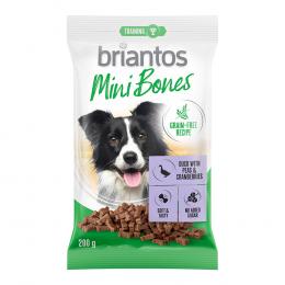 Briantos Mini Bones Getreidefreie Rezeptur für Hunde 200 g - mit Lachs, Karotten & Thymian