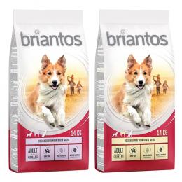 Briantos Sparpaket (2 x Großgebinde) - Mix Adult: Lachs + Huhn (2 x 14 kg)