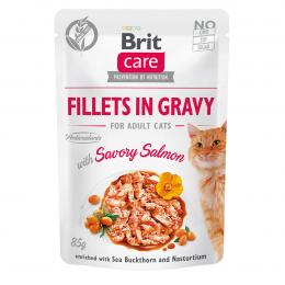 Brit Care Cat Fillets in Gravy with Savory Salmon 6x85g