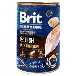 Brit Premium by Nature 6 x 400 g - Fisch mit Fischhaut