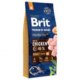 Brit Premium by Nature Adult Medium Breed mit Huhn - 15 kg