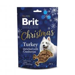 Brit Premium by Nature Halbfeuchte Weihnachts-Snacks mit Truthahn - Sparpaket: 3 x 180 g