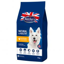 Angebot für Butcher's Natural & Healthy mit Huhn - Sparpaket: 2 x 15 kg - Kategorie Hund / Hundefutter trocken / Butcher's / -.  Lieferzeit: 1-2 Tage -  jetzt kaufen.