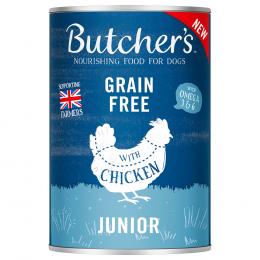 Angebot für Butcher's Original Grainfree Junior 24 x 400 g - mit Huhn - Kategorie Hund / Hundefutter nass / Butcher's / -.  Lieferzeit: 1-2 Tage -  jetzt kaufen.