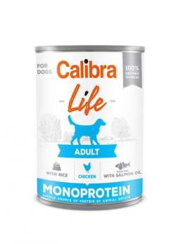 Calibra Life Adult Nassfutter Mit Huhn Und Reis Für Hunde 400 Gr