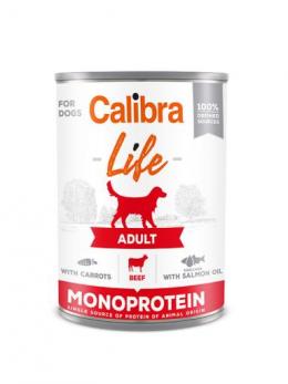 Calibra Life Adult Nassfutter Mit Rindfleisch Und Karotten Für Hunde