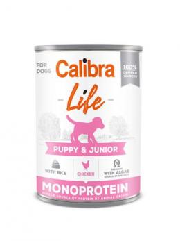 Calibra Life Puppy & Junior Huhn & Reis Nassfutter Für Welpen 400 Gr