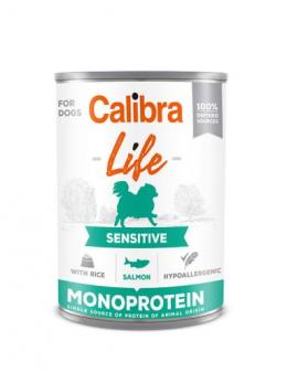 Calibra Life Sensitive Lachs- Und Reis-Nassfutter Für Hunde 400 Gr