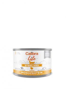 Calibra Life Sterilised Turkey Nassfutter Für Katzen 6X200 Gr