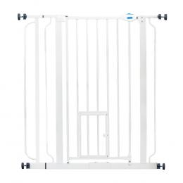 Carlson Absperrgitter Pet Gate extra hoch mit Katzentür - Höhe 91,44 cm, Breite 73,66 bis 92,71 cm