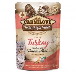 Carnilove Cat Pouch Ragout - Turkey enriched with Valerian 24x85g