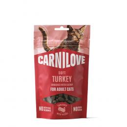 Carnilove Cat Soft Snack - Sparpaket: 4 x 50 g Truthahn mit Katzenminze