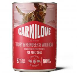 Carnilove Dog Can Paté Adult -Turkey und Reindeer 6x400g