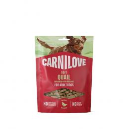 Carnilove Dog Soft Snack - Sparpaket: 2 x 200 g Wachtel mit Oregano