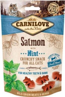 Carnilove Lachs & Minze Crunchy Snack Für Katzen 50 Gr