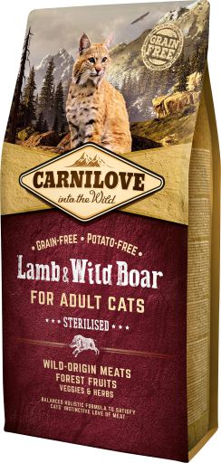 Carnilove Lamb & Wild Boar Sterilisierte Katzen 0,4 Kg