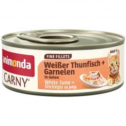 Carny Adult Weißer Thunfisch + Garnelen in Gelee 60g 24x60 g