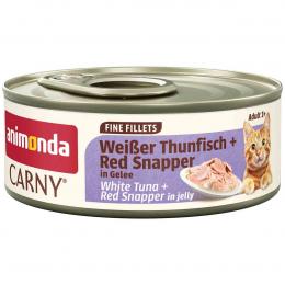 Carny Adult Weißer Thunfisch + Red Snapper in Gelee 60g 24x60 g