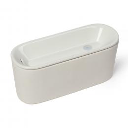 Cat Mate Kleiner Keramik-Trinkbrunnen, hellgrau - 800 ml