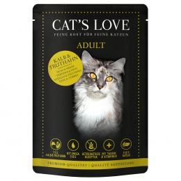 Cat's Love 12 x 85 g - Kalb & Truthahn
