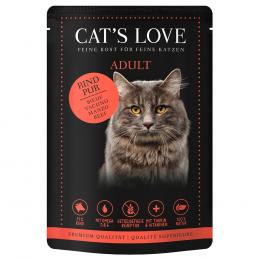 Cat's Love 12 x 85 g - Rind pur